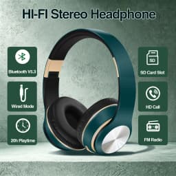 Wireless Bluetooth Headphones Noise Cancellation Headset Foldable Sport Earphone Game Headset with Microphone HI-FI Stereo Sound
