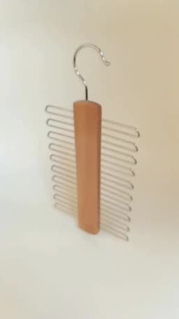 Ties Hanger Holder Rack Silk Scarf Belt Clothes Organizer Cabinet Wooden Storage Hanging Rack Storage Holder For Wardrobe Closet