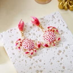 Vacation Sweet Drop Earrings For Women Starfish Gradient Jellyfish Acrylic Lightweight Beachwear Jewelry