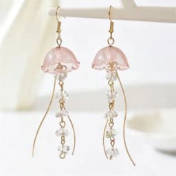 Vacation Sweet Drop Earrings For Women Starfish Gradient Jellyfish Acrylic Lightweight Beachwear Jewelry