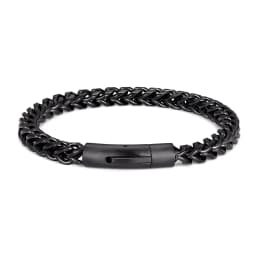 MKENDN Locomotive Men Punk Rock Bicycle Chain Bracelet 18k Gold Plated Stainless Steel Magnet Button Male Jewelry Gifts