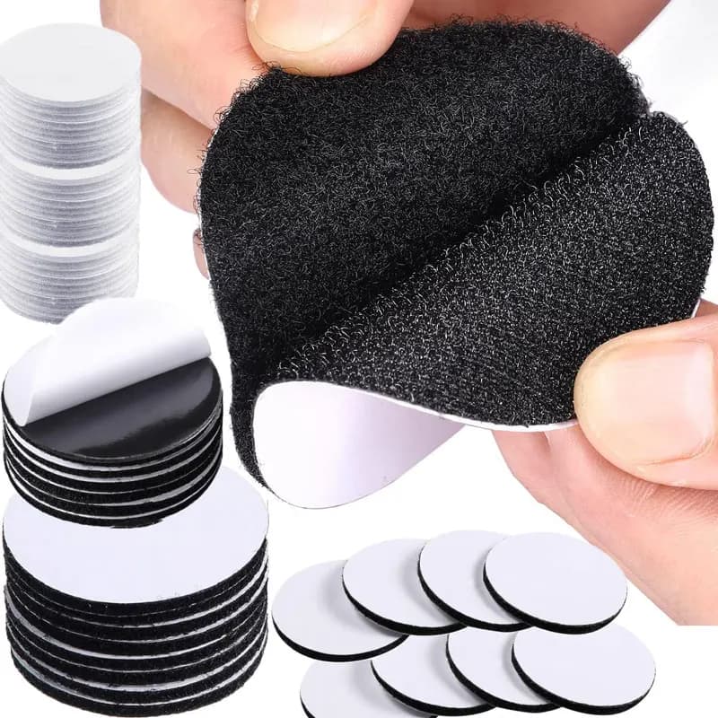 5/10/20/30Pair Double Faced Adhesive Fixing Stickers Carpet Pad Dashboard Mat Fixed Patch Floor Anti Skid Grip Hook and Loop Dot