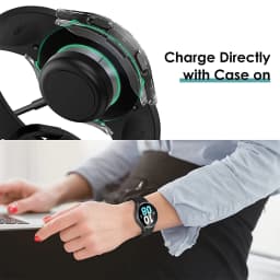 Tempered Glass+ PC Cover for Samsung Galaxy Watch 9 8 7 4 5 6 44mm 40mm All Coverage Protector Bumper Case Watch Accessories