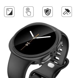 Tempered Glass+ PC Cover for Samsung Galaxy Watch 9 8 7 4 5 6 44mm 40mm All Coverage Protector Bumper Case Watch Accessories