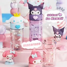 500ml Kawaii Sanrio Dolls Transparent Cup Cartoon Hello Kitty Kuromi Cinnamoroll Melody Plastic Water Bottle Gifts