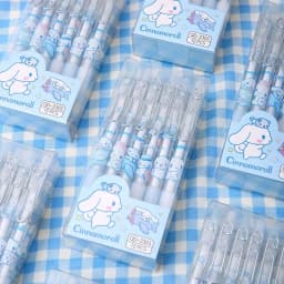 6-12Pcs Genuine Sanrio Series  0.5MM Gel Pens Kawaii Cinnamoroll Kuromi Black Pen Student Stationery Supplies School Gifts
