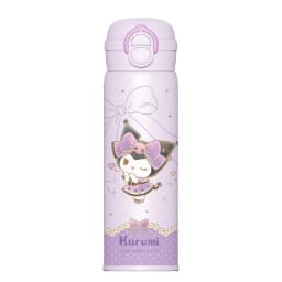 X&W Sanrio 500mL Vacuum Cup Insulated Coffee Mug Kuromi Thermos Cup 316 Stainless Steel Double Drinking Straw Cup Water Bottles