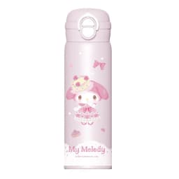 X&W Sanrio 500mL Vacuum Cup Insulated Coffee Mug Kuromi Thermos Cup 316 Stainless Steel Double Drinking Straw Cup Water Bottles