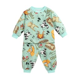Sanlutoz Newborn Baby Boys Girls Clothing Sets Cotton Long Sleeve Tops + Pants 2Pcs Pajamas