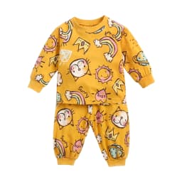 Sanlutoz Newborn Baby Boys Girls Clothing Sets Cotton Long Sleeve Tops + Pants 2Pcs Pajamas