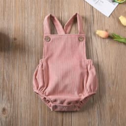 Citgeett Summer Solid Baby Boy Girl Toddler Newborn Jumpsuit Bodysuit Cute Clothes Outfit Clothing 0-24M