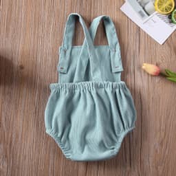 Citgeett Summer Solid Baby Boy Girl Toddler Newborn Jumpsuit Bodysuit Cute Clothes Outfit Clothing 0-24M