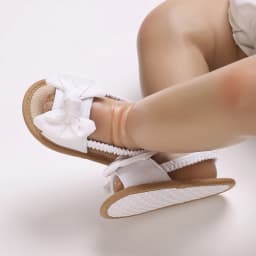 Infant Non-Slip First Walkers Footwear 0-18 Months Baby Girls Sweet Flowers Sandals Summer Soft Sole Flat Princess Dress Shoes