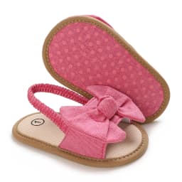 Infant Non-Slip First Walkers Footwear 0-18 Months Baby Girls Sweet Flowers Sandals Summer Soft Sole Flat Princess Dress Shoes