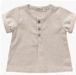 Vintage Linen Cotton Boys Shirt Toddler Summer Casual Clothing Sets Solid Short Sleeve T-Shirt Tops+Shorts Outfits For 0-3T Kids