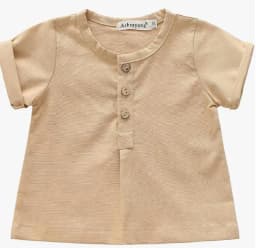 Vintage Linen Cotton Boys Shirt Toddler Summer Casual Clothing Sets Solid Short Sleeve T-Shirt Tops+Shorts Outfits For 0-3T Kids