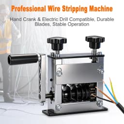 Manual & Drill Driven Wire Stripping Machine, Portable Copper Wire Stripper Tool for 3-17mm Scrap Cable Recycling