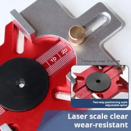 Woodworking 2-in-1 Slotted Invisible Fastener Slotting Bracket Router Base Mortising Jig Trimmer Router Tool Fastening Bracket