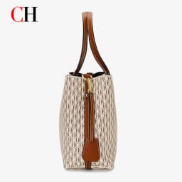 CH Women Tote Bag Luxury Handbag 2026 New Fashion Monogram Print Large Capacity Crossbody Shoulder Bag Ladies Commuter Purse