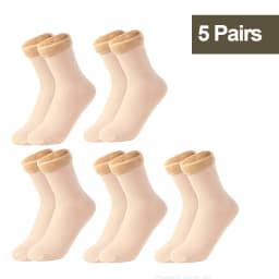 1/2/3/5/10Pairs Thermal Socks Women Winter Warm Thicken Fleece Short Socks Cashmere Wool Socks Snow Velvet Boots Home Floor Wear