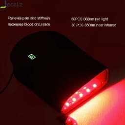 LED Red Light Glove 660nm & 850nm Infrared Light Therapy for Wrist Fingers Hand Arthritis Beauty Fatigue Relief USB Plug-in