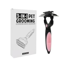 3‑In‑1 Pet Deshedding Brush, Dog Cat Fur Remover Knot Cutter Comb, Multifunctional Puppy Grooming Shedding Brush Pet Hair Care S