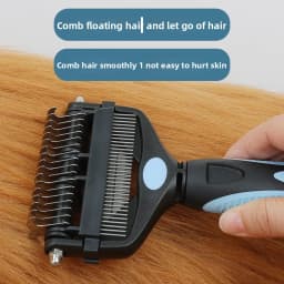 3‑In‑1 Pet Deshedding Brush, Dog Cat Fur Remover Knot Cutter Comb, Multifunctional Puppy Grooming Shedding Brush Pet Hair Care S
