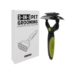3‑In‑1 Pet Deshedding Brush, Dog Cat Fur Remover Knot Cutter Comb, Multifunctional Puppy Grooming Shedding Brush Pet Hair Care S