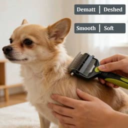 Dog Hair Removal Comb 3 in 1 Professional Dog Brush Pet Grooming Undercoat Rake Fur Knot Cutter Shedding Supplies for Puppy Cat
