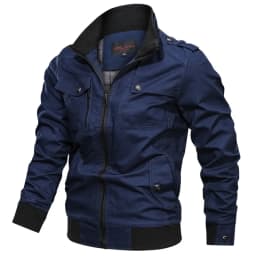 Bomber Jacket Men Fashion Casual Windbreaker Jacket Coat Men 2023 Spring Autumn New Hot Outwear Stand Slim Military Jacket Mens