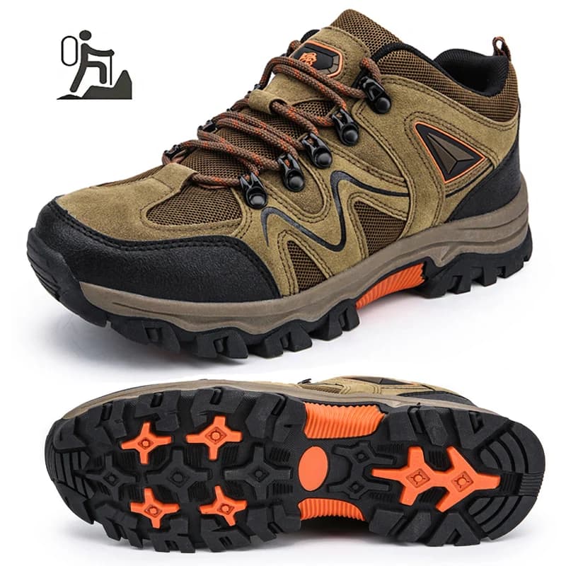 New Mens Hiking Shoes Breathable Lace Up Trekking Male Light Cushioning Outdoor Climbing Tourism Sneakers for Men Trekking Shoe