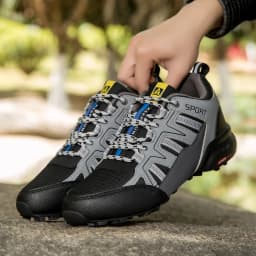 Men's Casual Shoes,Anti-Collision Toe Hiking Sports Shoes,Breathable And Non-Slip,All-terrain Camping Mountain Walking Shoes