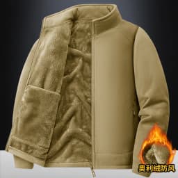 New model Oligonuoy men's fleece jacket for sports, waterproof coat, fleece lining, soft down, thick cotton innerwear