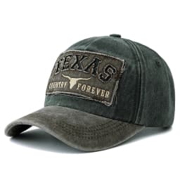 Hot Sale Unisex Washed Cotton Vintage Baseball Cap TEXAS Letter Embroidery Outdoor Sports Dad Hat For Men And Women