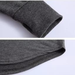 Quality Hip Hop T Shirt Full Mens Long Sleeve T-Shirt with Thumb Hole Cuffs Tees Shirts Curve Hem Men Street Wear Tops Plus Size