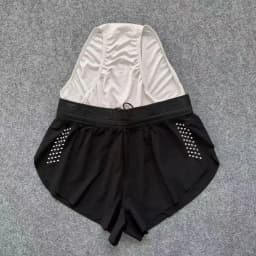 Running shorts lined racing sports pants outdoor off-road three-point pants seaside beach D1