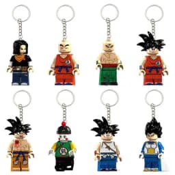 Dragon Ball cartoon anime character keychain pendant Dragon Ball Goku, Android, Tien Shinhan, Vegeta backpack pendant keychain