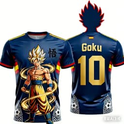 Goku Dragon Ball Soccer Jersey, Men Women Children Casual Anime Streetwear Fan Tee Summer quick-drying sports T-shirt