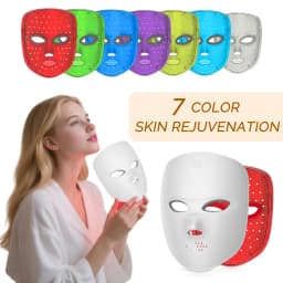 7 Colors LED Mask Photon Face Mask Skin Rejuvenation Repair Skin Facial Beatuy SPA Mask Wrinkle Remover Skin Care Wireless Use
