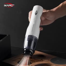 IKAPE Mini Vacuum Cleaner For Coffee Grounds Grinder Battery Barista Accessories Wireless Vacuum Cleaner For Car Handheld