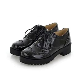 ORCHA LISA British style women brogue shoes cross tied mixed color round toe wingtip oxfords casual footwear sapatos chaussures