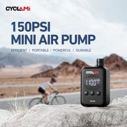 CYCLAMI 150 PSI Portable Road MTB Bicycle Electric Pump Rechargeable FV AV Bike Tire Inflator Air Pressure with Digital Gauge