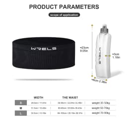 WRELS Seamless Invisible Running Waist Belt Bag Gym Bags Lightweight Mobile Phone Bags Portable Elastic Run Cycling Bag