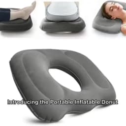 Inflatable Seat Cushion Donut Pillow Portable Wheelchair Cushion for Hemorrhoids and Bed Sores, Pregnancy for Home Office Car