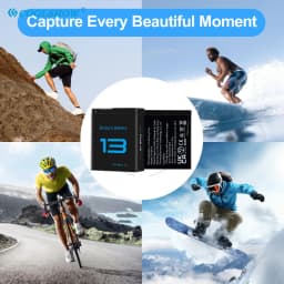 2100mah Battery for Gopro Hero 13 Black / Go Pro Hero13 Batteries Charger Action Camera Battery for Gopro13 Accessories