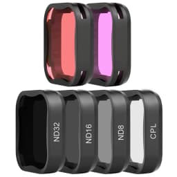 SOONSUN CPL ND8 ND16 ND32 Polarizer Filter for GoPro Hero 7 6 5 Black Go Pro Red Color Lens ND Filter Kits Camera ND Filters