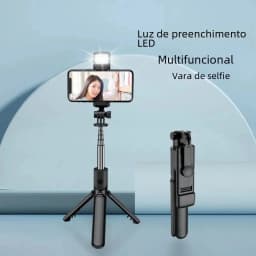 FANGTUOSI Phone Selfie Stick Tripod Bluetooth Remote Wireless Selfi Stick Phone Holder With Beauty LED Fill Light