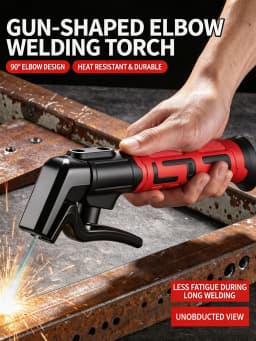 Bent Head Welding Tongs Electrode Holder Heat Resistant Copper Clamp Ergonomic Insulated Handle For Motorcycle Joining Tool