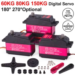 RC Steering Servo High Torque Servo Waterproof 60Kg 80Kg 150Kg 1/5 1/6 Servo HV Metal Digital for HPI Baja 5B SS RC Car