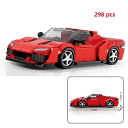Speed City Racing Car Building Blocks Sports Technical Car Racer Vehicle Supercar Moc Model Educational Brick Toys Gift